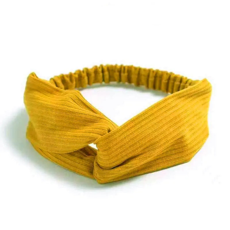 💫 Boho Soft Vintage Headbands – Cross Knot Elastic Hair Turban