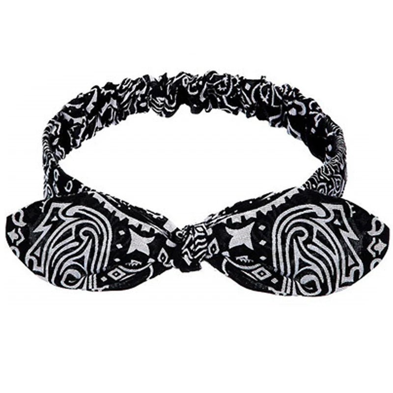 💫 Boho Soft Vintage Headbands – Cross Knot Elastic Hair Turban