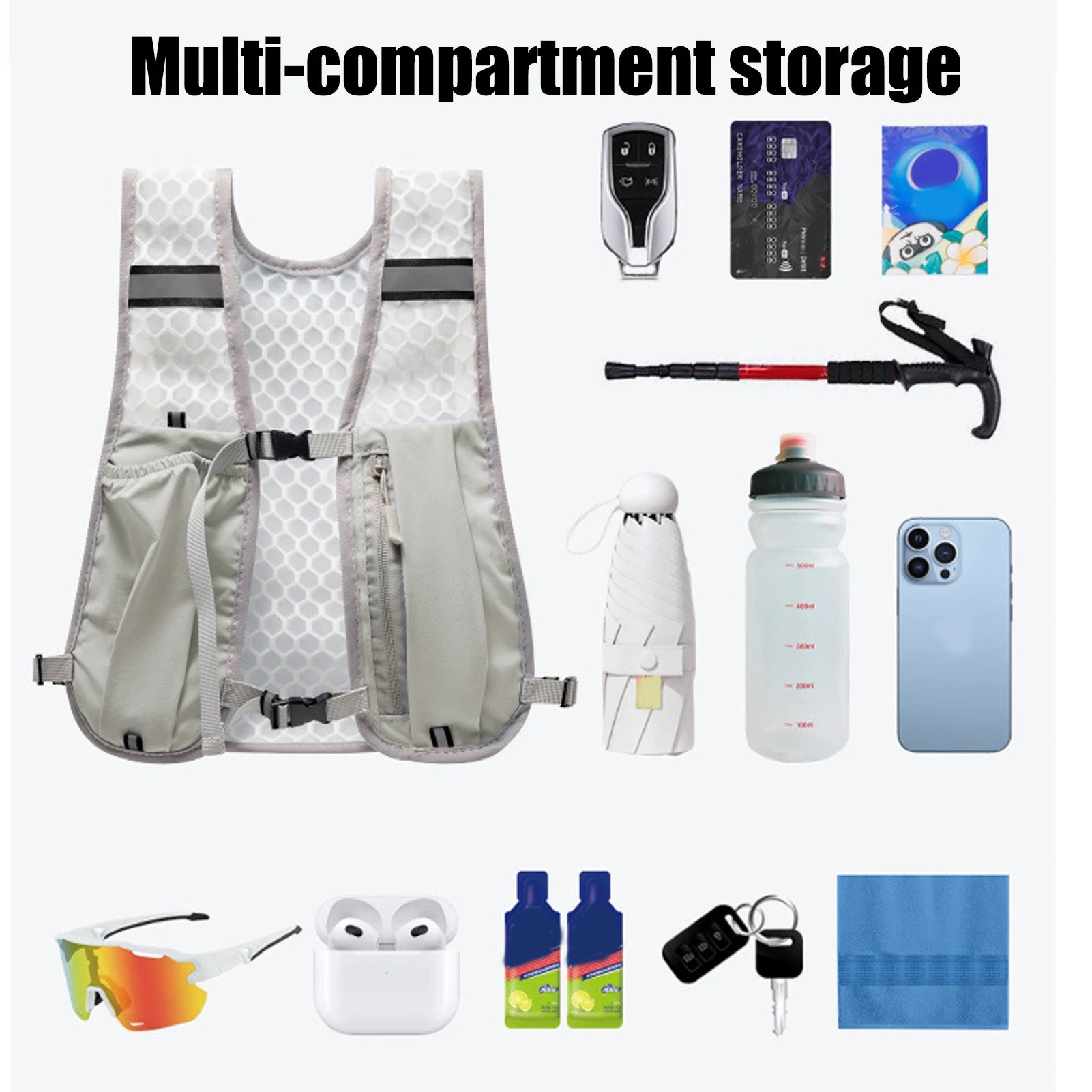 🚴‍♂️ Lightweight Running Water Vest with Bottle Holder