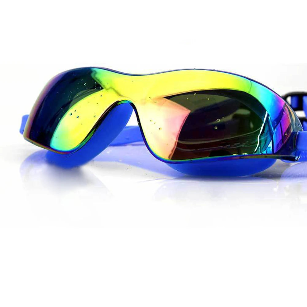 Swimming Goggles Adjustable Electroplate Diving Glasses No