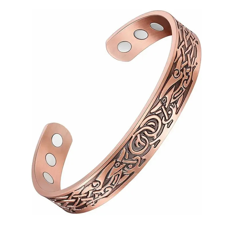 Men’s Pure Copper Magnetic Bracelet – Germanium Therapy Link Chain Arthritis Relief