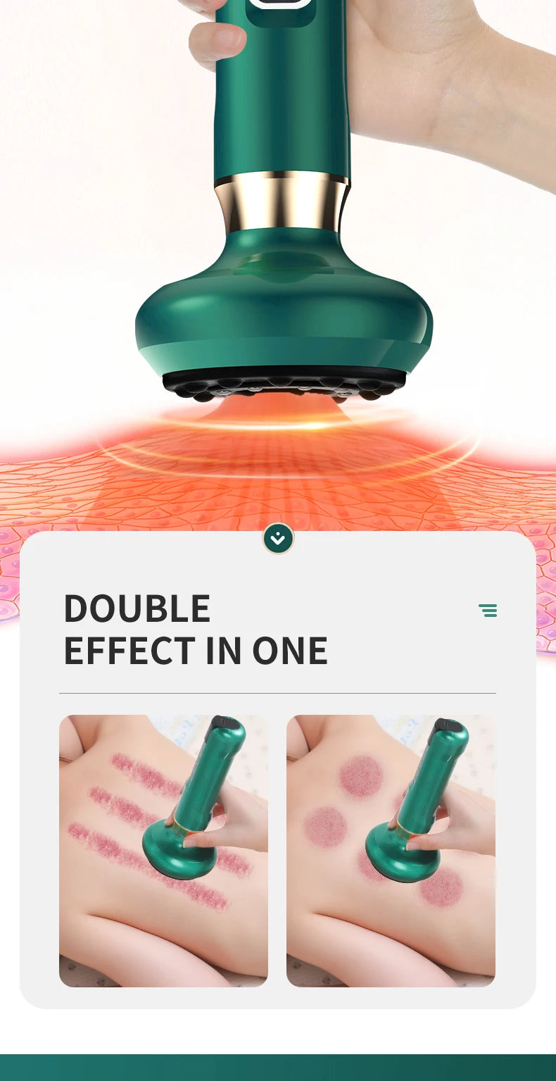 Tricolor Electric Gua Sha Massager – Anti-Cellulite Vacuum Therapy Cup