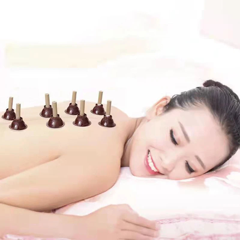 50Pcs Mini Moxa Stickers – Heating Acupuncture Moxibustion Therapy for Pain Relief