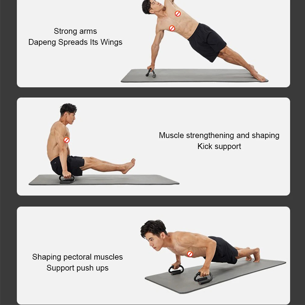 S-Shaped Push-Up Bars – Non-Slip Foam Grip Handles for Chest, Arm & Shoulder Strength Training