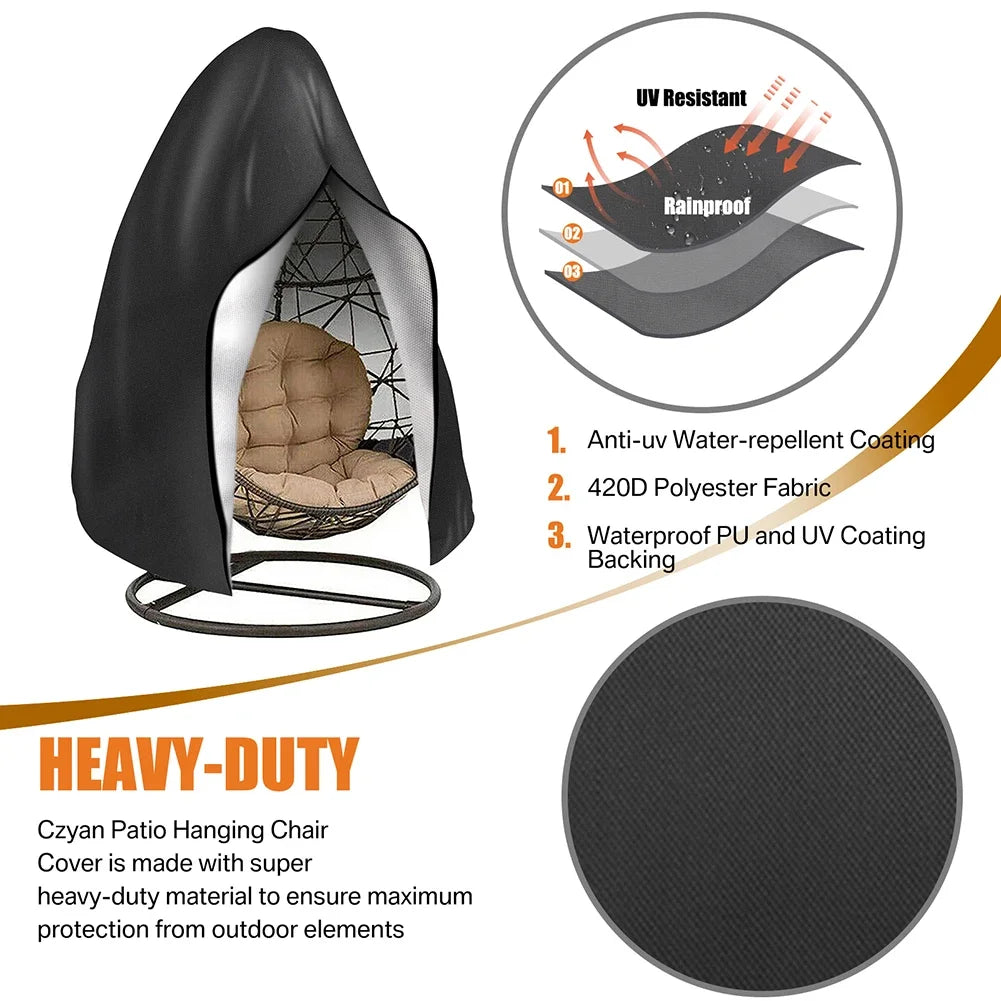 🌦️ Waterproof Garden Furniture Cover – Heavy Duty Windproof 600D Oxford