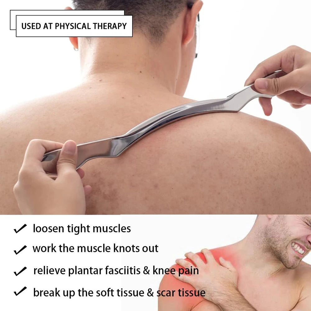 1/4/7pcs Gua Sha Massage Tools – Stainless Steel IASTM Muscle Scraper Set