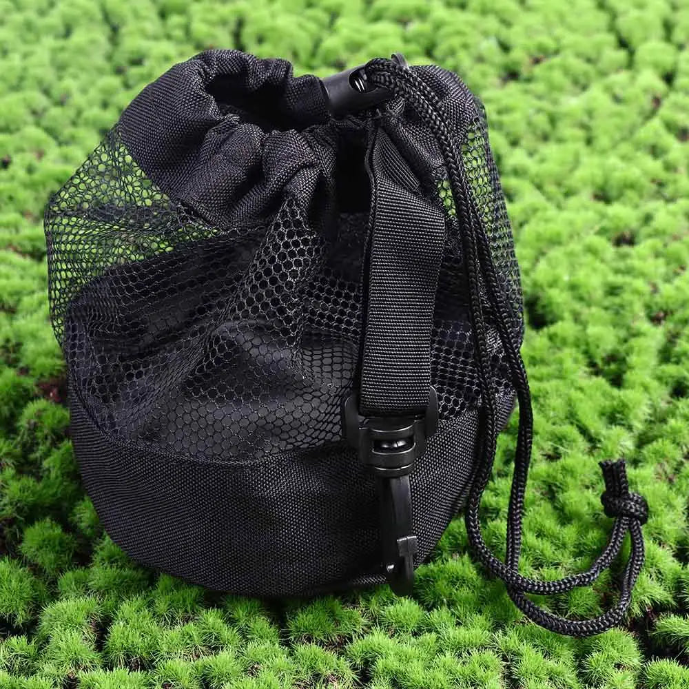 Tennis/Golf Ball Holder Pouch – Nylon Ball Carry Bag with Clip