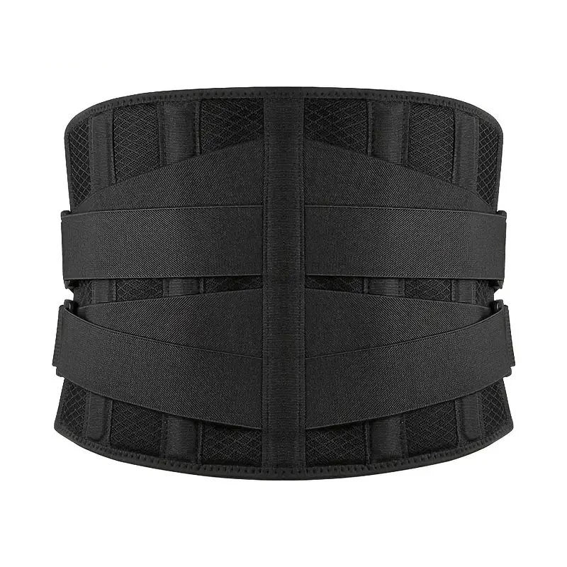 Adjustable Back Support Brace – Lumbar Waist Trainer Sweat Belt for Men Women