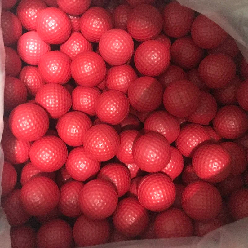 20pcs PU Foam Golf Balls – Yellow Elastic Indoor/Outdoor Practice Balls