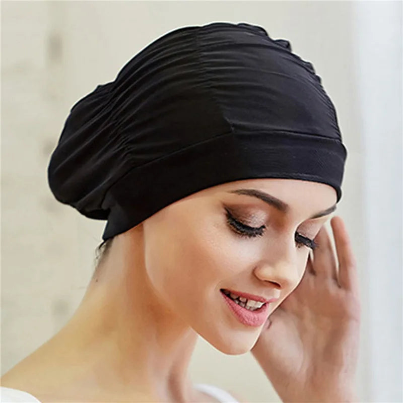 🏊‍♀️ Stretch Swimming Cap for Women & Girls