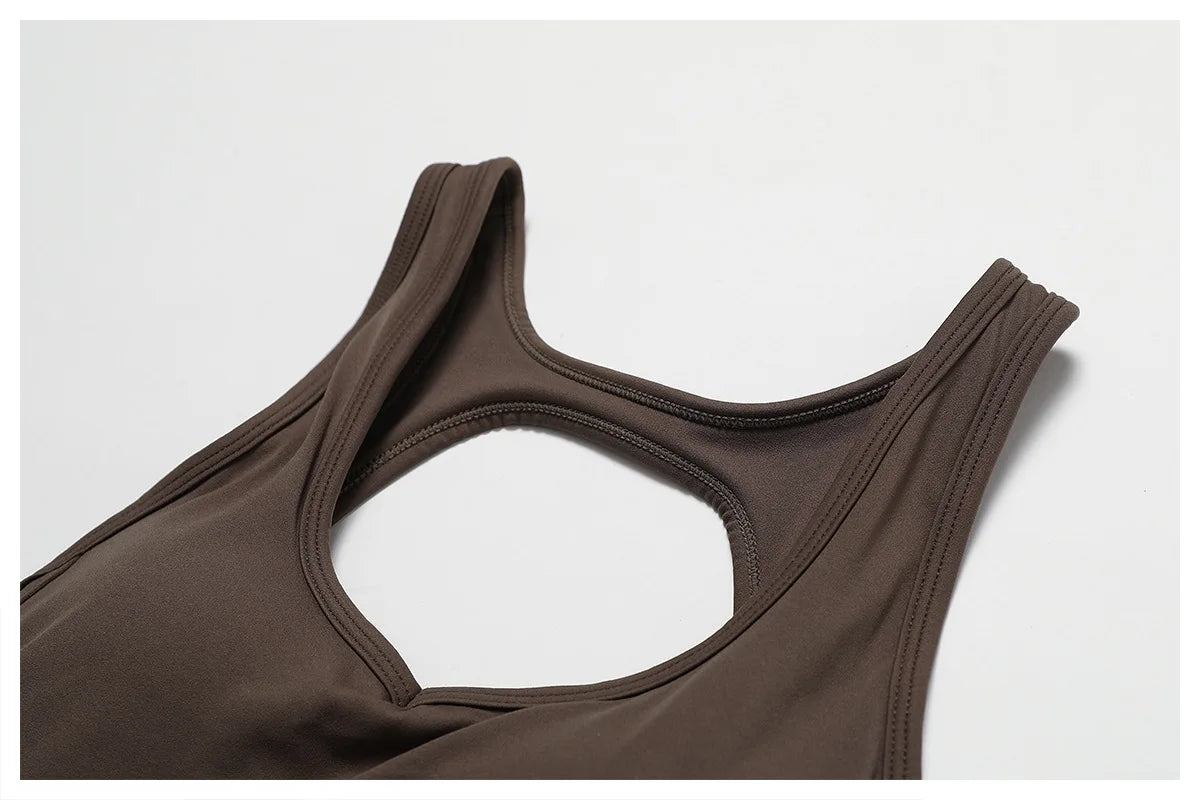 🧘 One-Piece Yoga Jumpsuit – Women’s Butt-Lifting Fitness Bodysuit