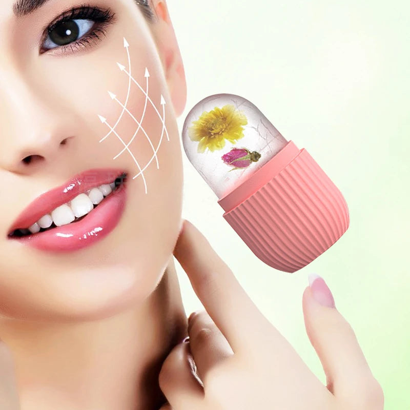 2-in-1 Ice Roller & Face Cleanser – Cooling, Depuffing & Pore Tightening