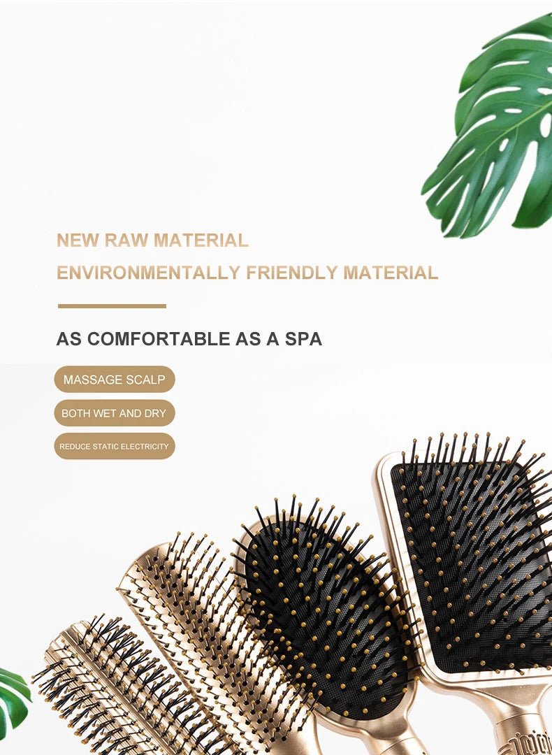 CALIYI Air Cushion Scalp Hair Brush – Anti-Static Oval Comb for Men & Women