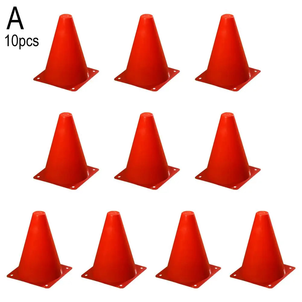 10PCS Soccer Training Marker Cones – Lightweight Football Practice Drill Cups