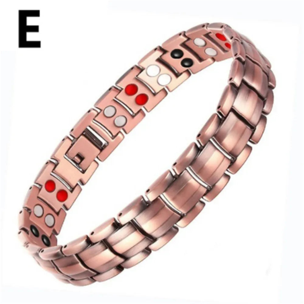 🔴 Red Copper Magnetic Bracelet – Dual Magnet Pain Relief Therapy Jewellery