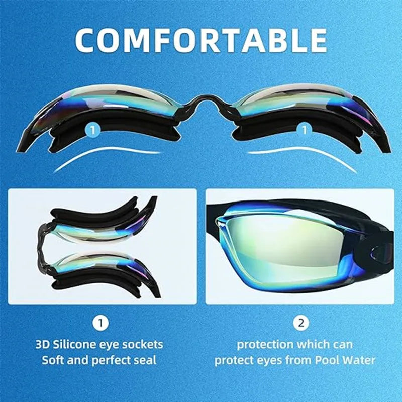 🥇 ARENA Pro Swim Goggles with Earplugs