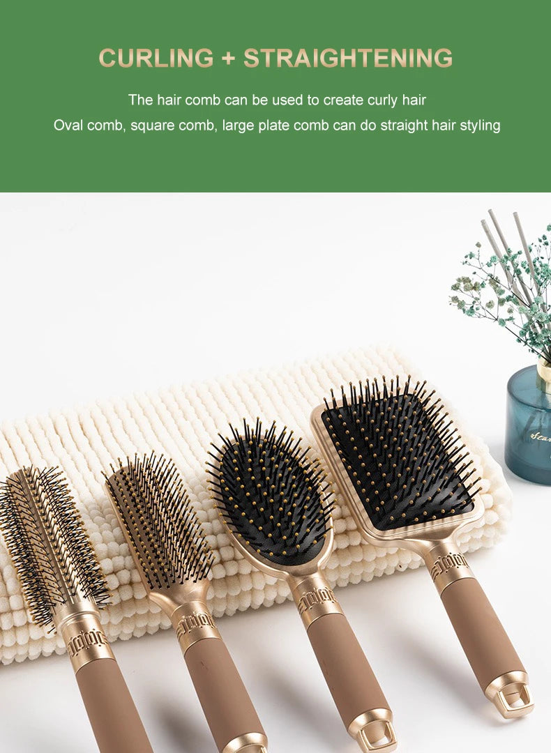 CALIYI Air Cushion Scalp Hair Brush – Anti-Static Oval Comb for Men & Women