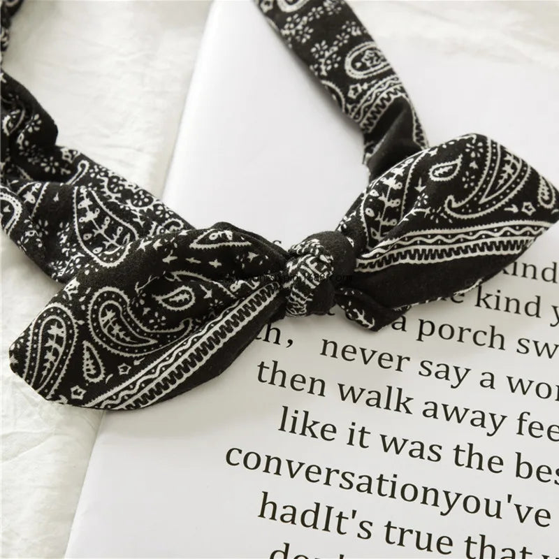 💫 Boho Soft Vintage Headbands – Cross Knot Elastic Hair Turban