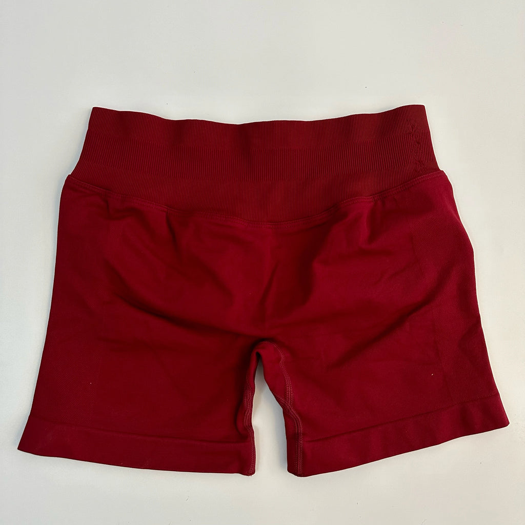 Low-Rise Seamless Scrunch Yoga Shorts – Ribbed Booty Lift Gym Workout Wear
