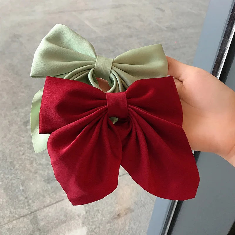 Satin Bow Hair Clips – Cute Butterfly Style Hairpins for Girls & Women, Elegant Hair Accessories