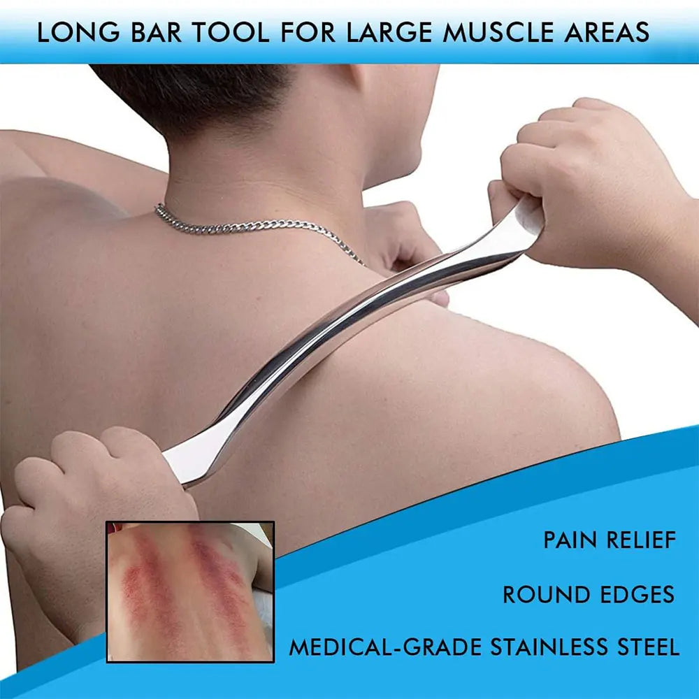 1/4/7pcs Gua Sha Massage Tools – Stainless Steel IASTM Muscle Scraper Set