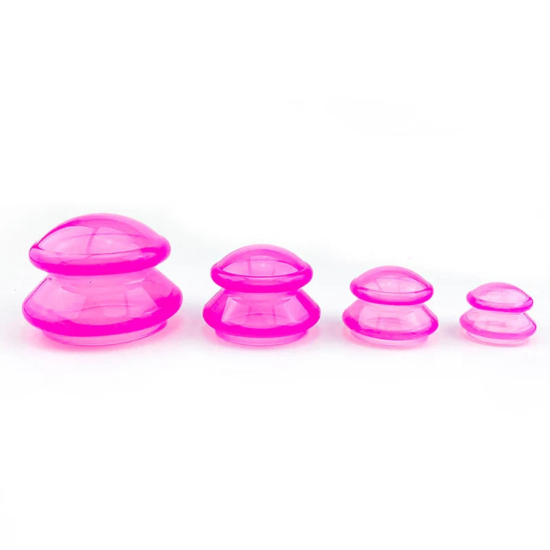 Silicone Vacuum Cupping Set – Anti-Cellulite Massage Gua Sha Cups for Body