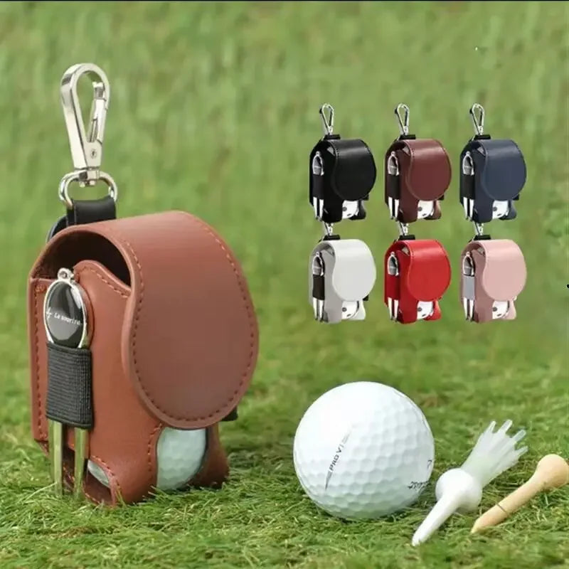 Mini Golf Ball Pouch – Waist Clip Bag Keychain Holder