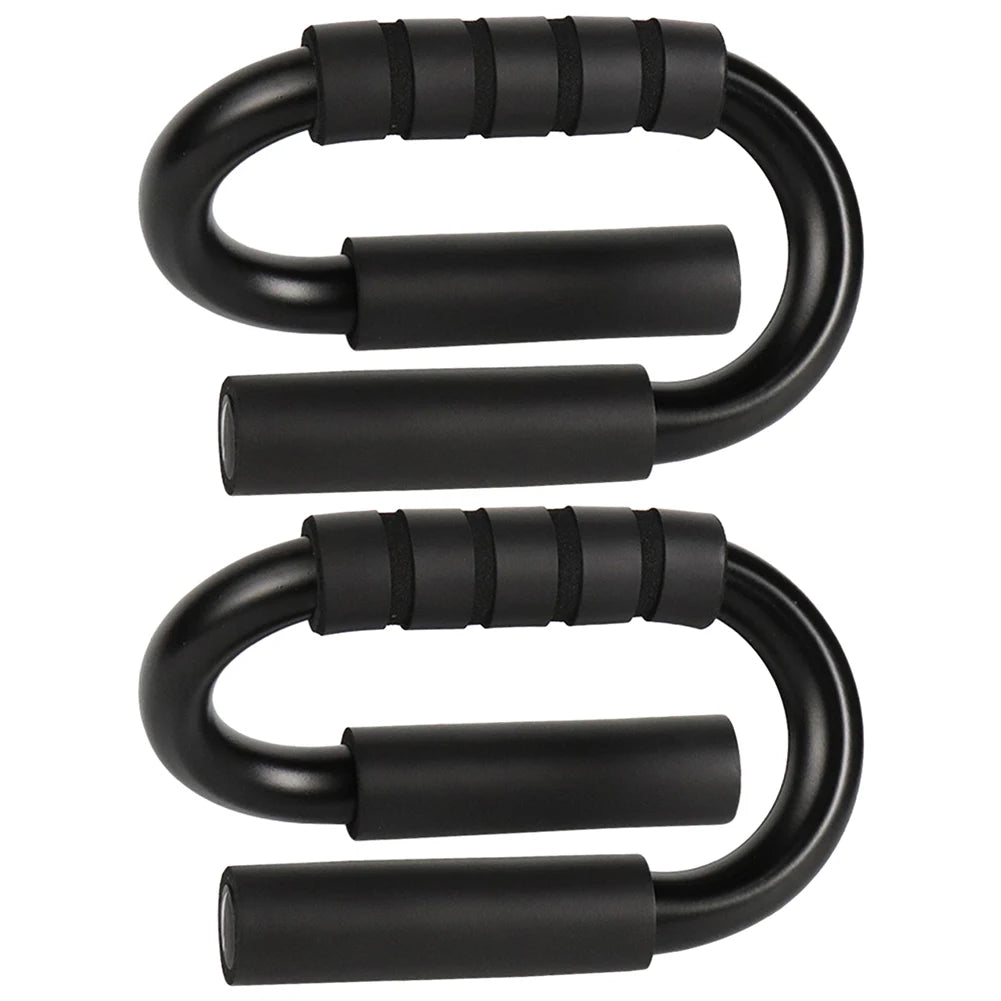 S-Shaped Push-Up Bars – Non-Slip Foam Grip Handles for Chest, Arm & Shoulder Strength Training