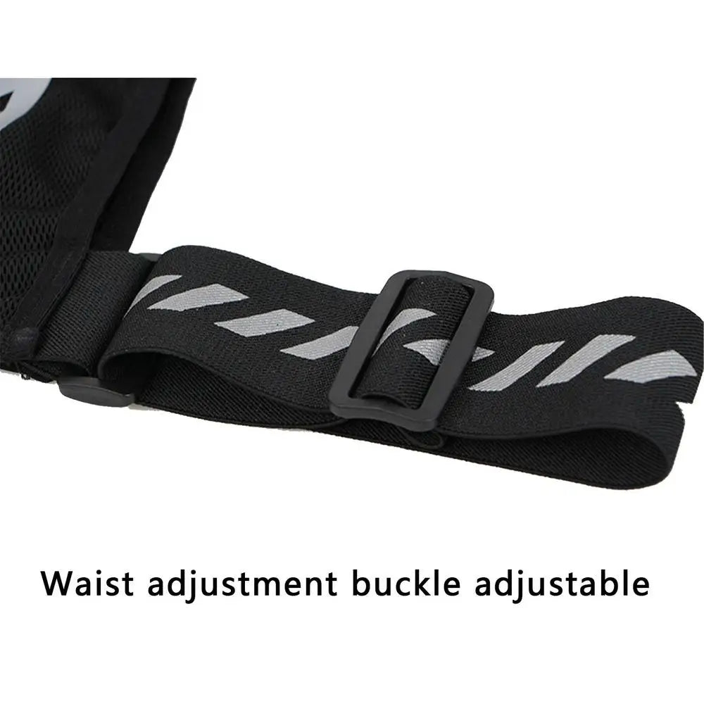 Reflective Running Vest w/ Bottle Holder – Lightweight Hydration Pack for Jogging