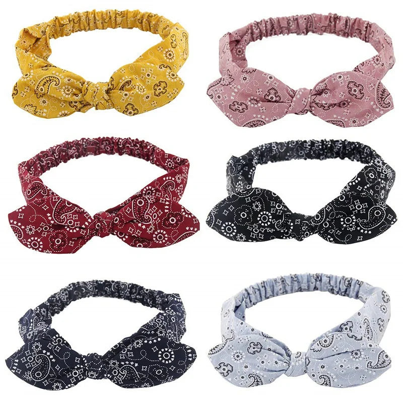 💫 Boho Soft Vintage Headbands – Cross Knot Elastic Hair Turban