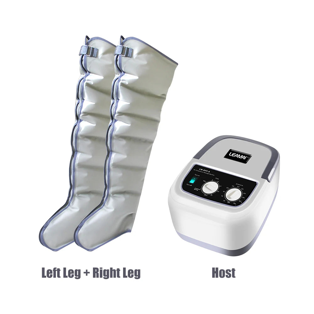 Air Compression Leg Massager with Heat & Vibration – Recovery & Circulation