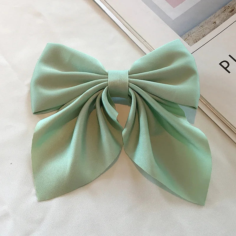 Satin Bow Hair Clips – Cute Butterfly Style Hairpins for Girls & Women, Elegant Hair Accessories