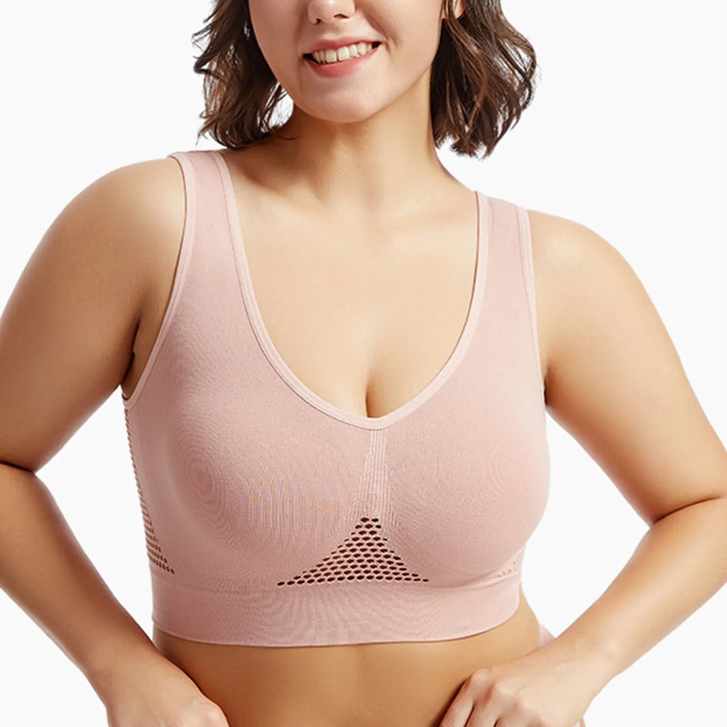 Women’s Zipper Front Sports Bra – Padded Workout Fitness Crop Top for Yoga & Gym