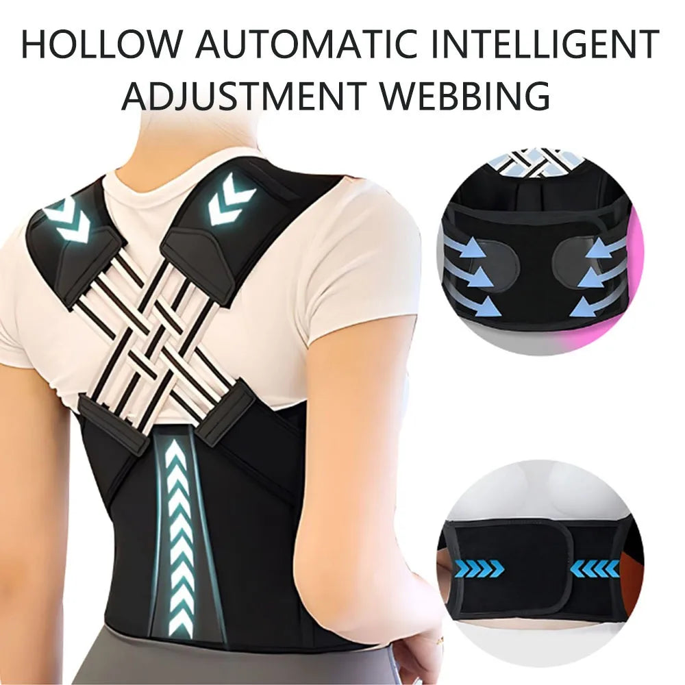 Magnetic Therapy Posture Corrector – Adjustable Shoulder & Spine Support Brace