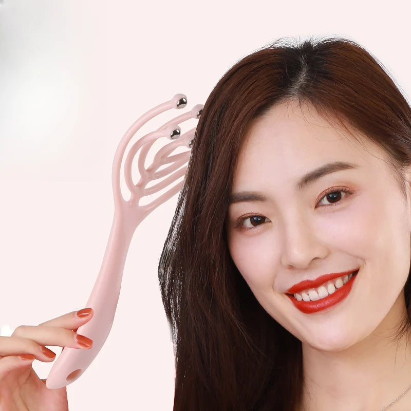Multi-Function Scalp Massager Tool Head, Body, & Stress Relief Brush for Hair & Relaxation