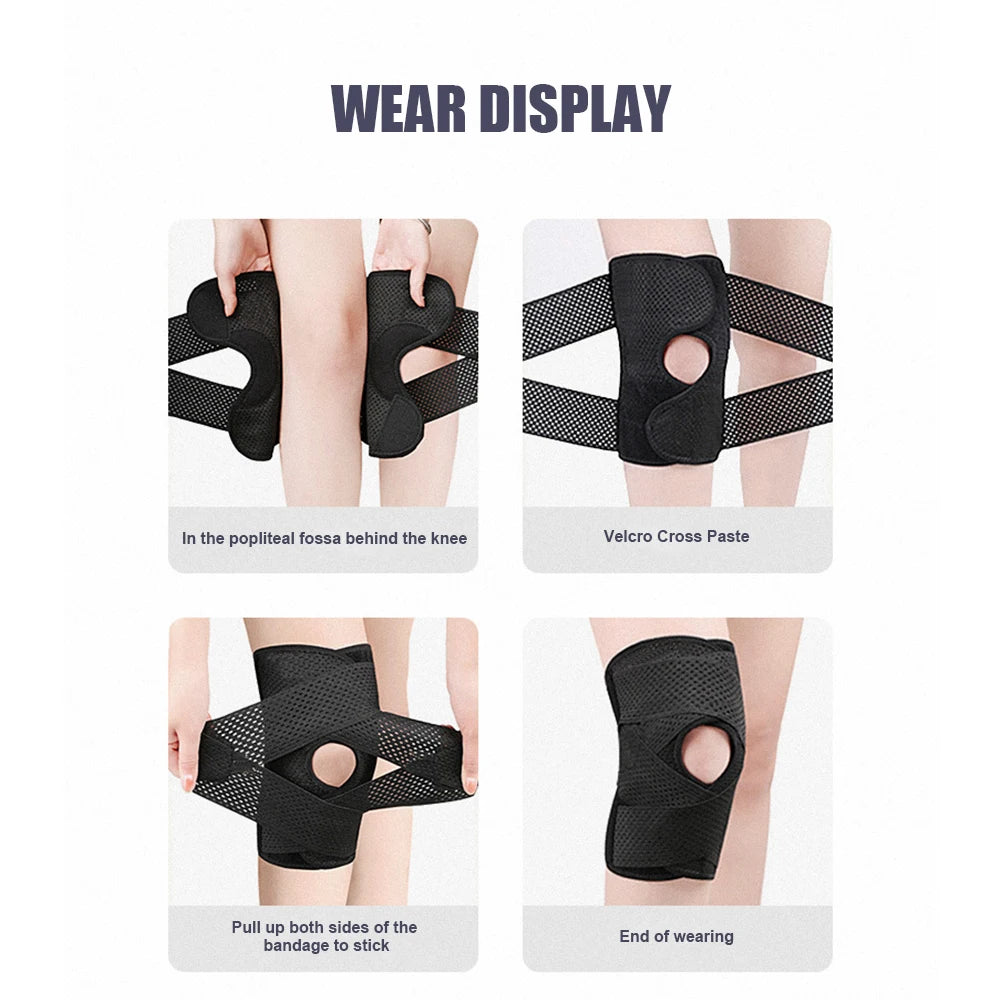 Adjustable Knee Brace w/ Side Stabilizers – Meniscus Tear & Arthritis Pain Relief