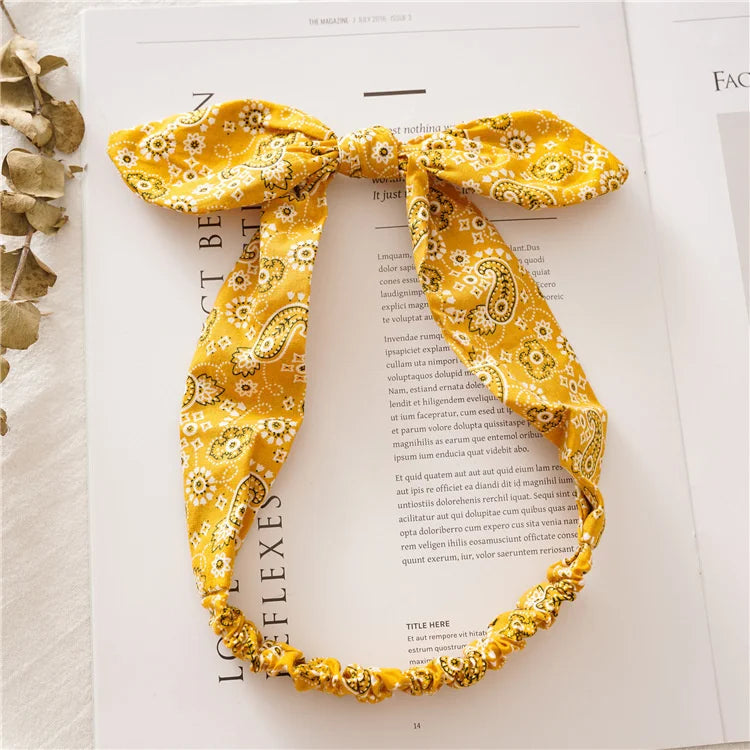 💫 Boho Soft Vintage Headbands – Cross Knot Elastic Hair Turban