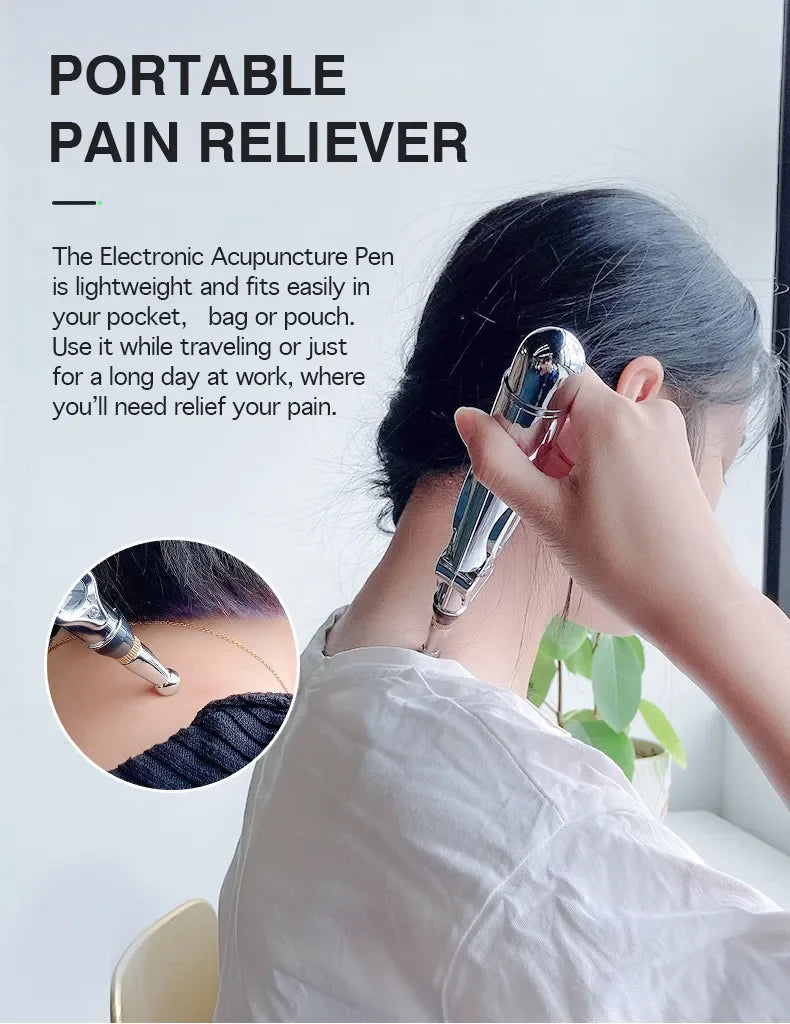⚡ Electric Acupuncture Massage Pen – Meridian Energy Laser Pen for Body Pain Relief