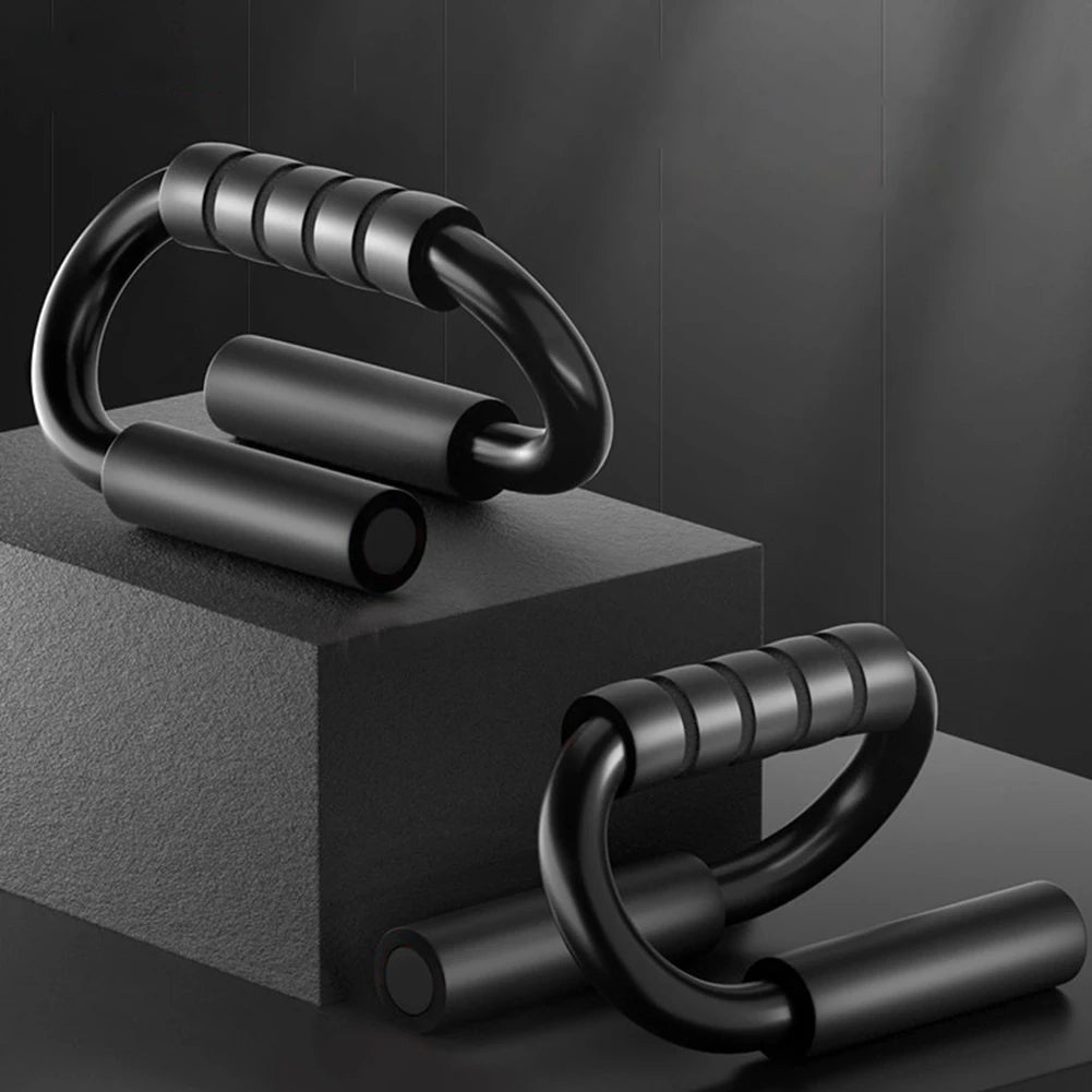 S-Shaped Push-Up Bars – Non-Slip Foam Grip Handles for Chest, Arm & Shoulder Strength Training
