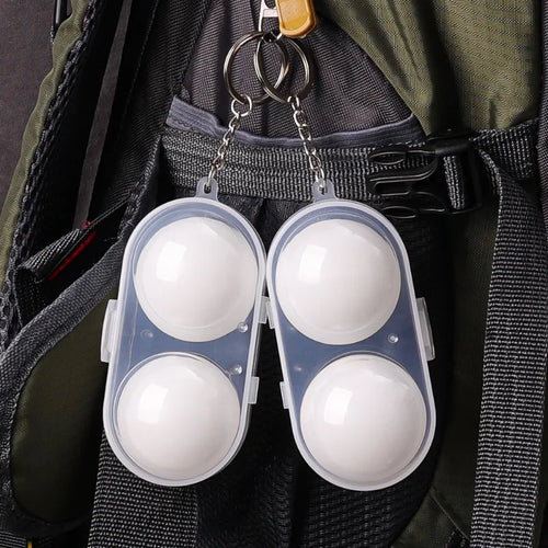 1-5pcs Table Tennis Ball Container Box Hard Plastic Case Ping Pong Ball Storage Box with Keychain Table Tennis Accessories Gift