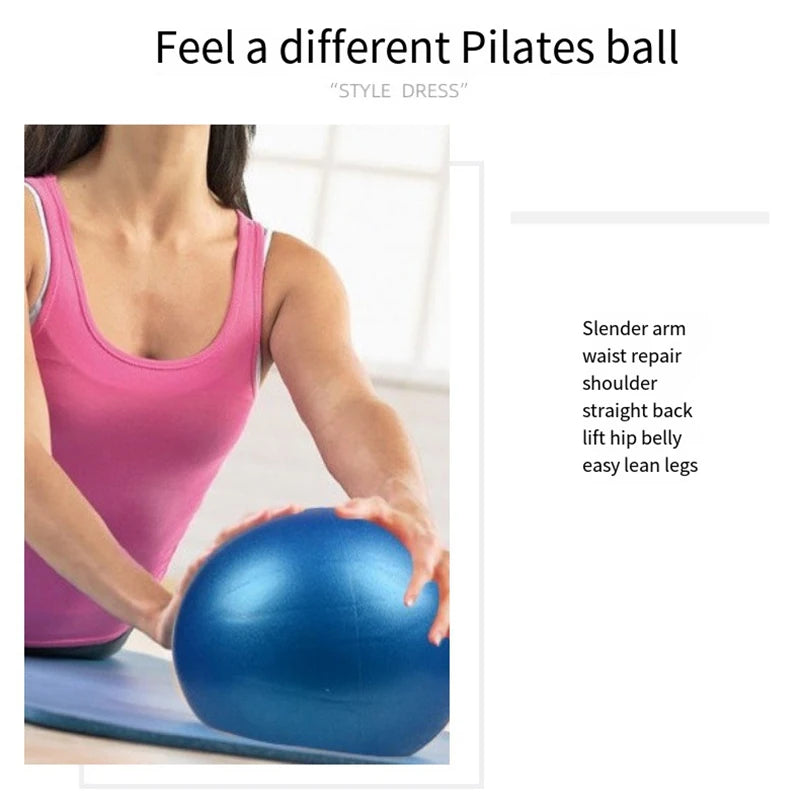 9-Inch Mini Yoga Ball – Pilates Balance Exercise Ball for Fitness & Therapy
