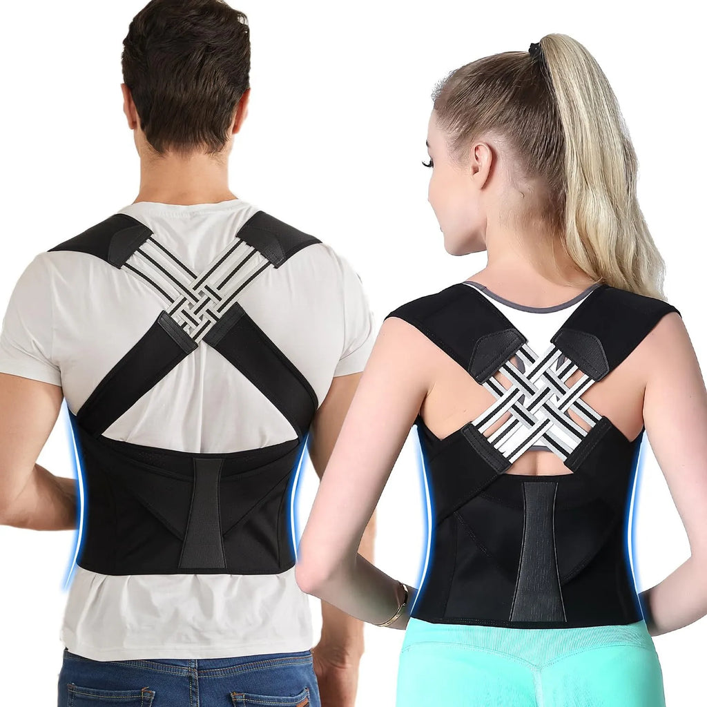 Full Back Posture Corrector – Shoulder & Lumbar Support for Women & Men