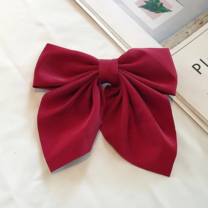 Satin Bow Hair Clips – Cute Butterfly Style Hairpins for Girls & Women, Elegant Hair Accessories