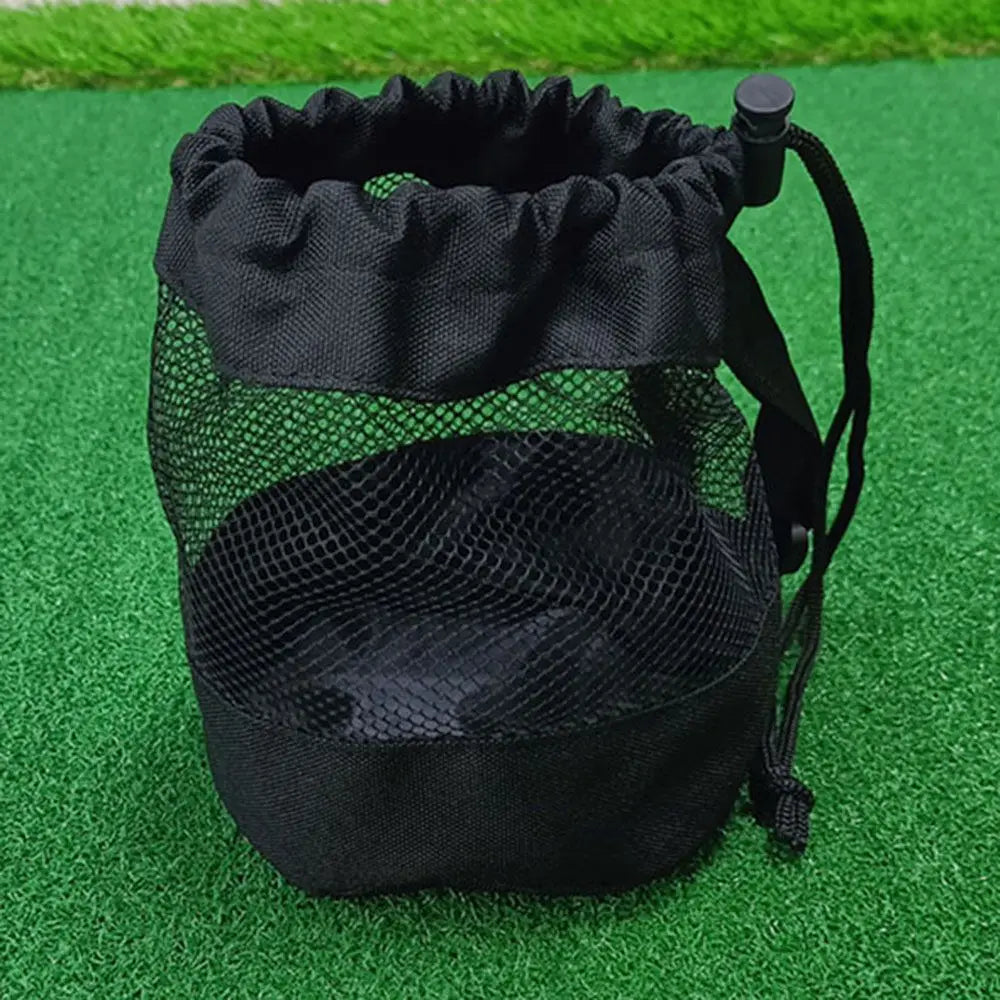 Tennis/Golf Ball Holder Pouch – Nylon Ball Carry Bag with Clip