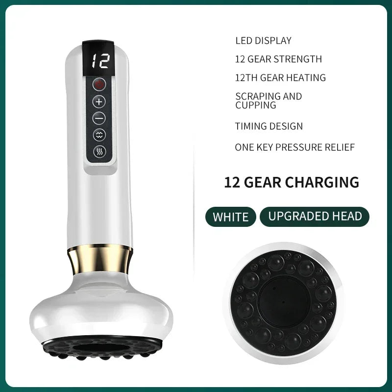 Tricolor Electric Gua Sha Massager – Anti-Cellulite Vacuum Therapy Cup