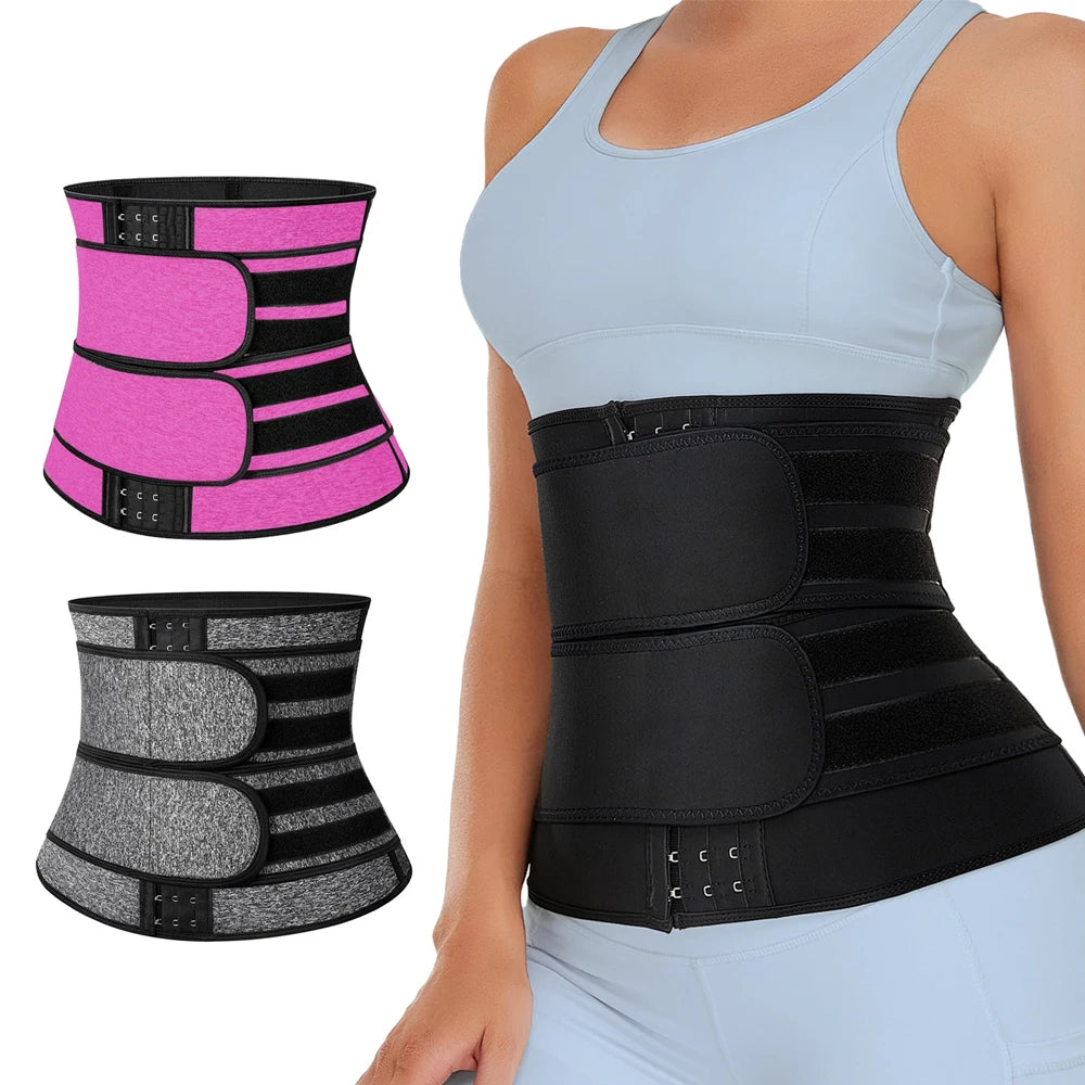 🏋️‍♀️ Waist Trainer Sauna Belt – Tummy Control Workout Girdle for Men & Women