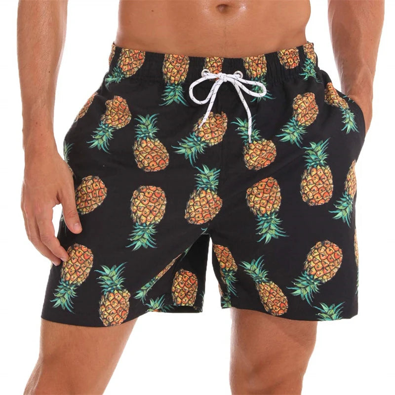 🌴 3D Pineapple Beach Shorts