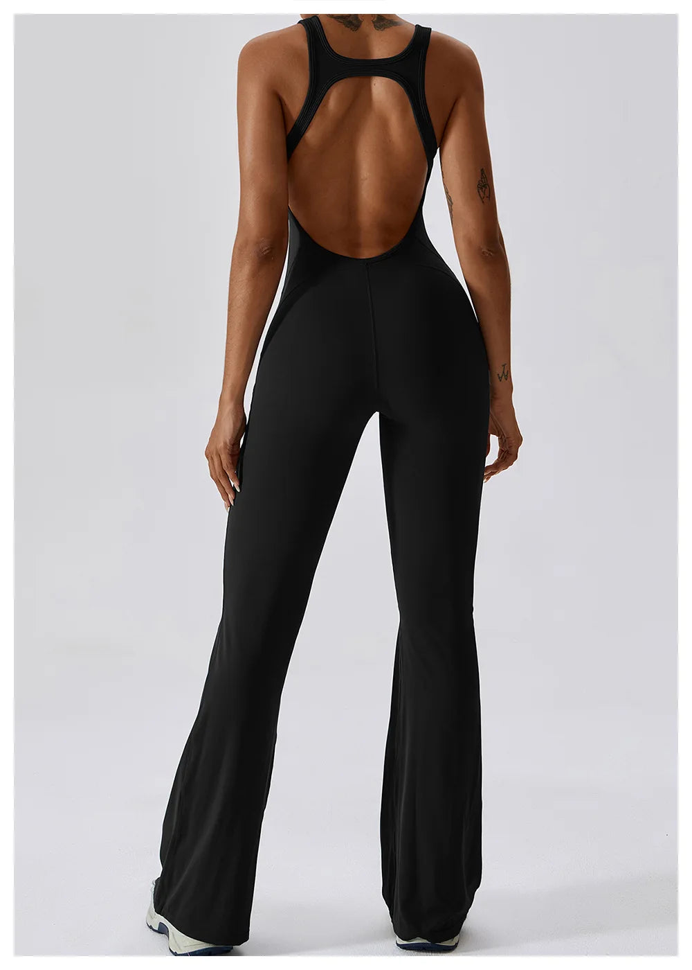 🧘 One-Piece Yoga Jumpsuit – Women’s Butt-Lifting Fitness Bodysuit