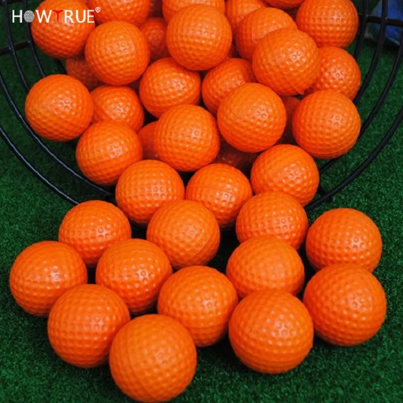 20pcs PU Foam Golf Balls – Yellow Elastic Indoor/Outdoor Practice Balls