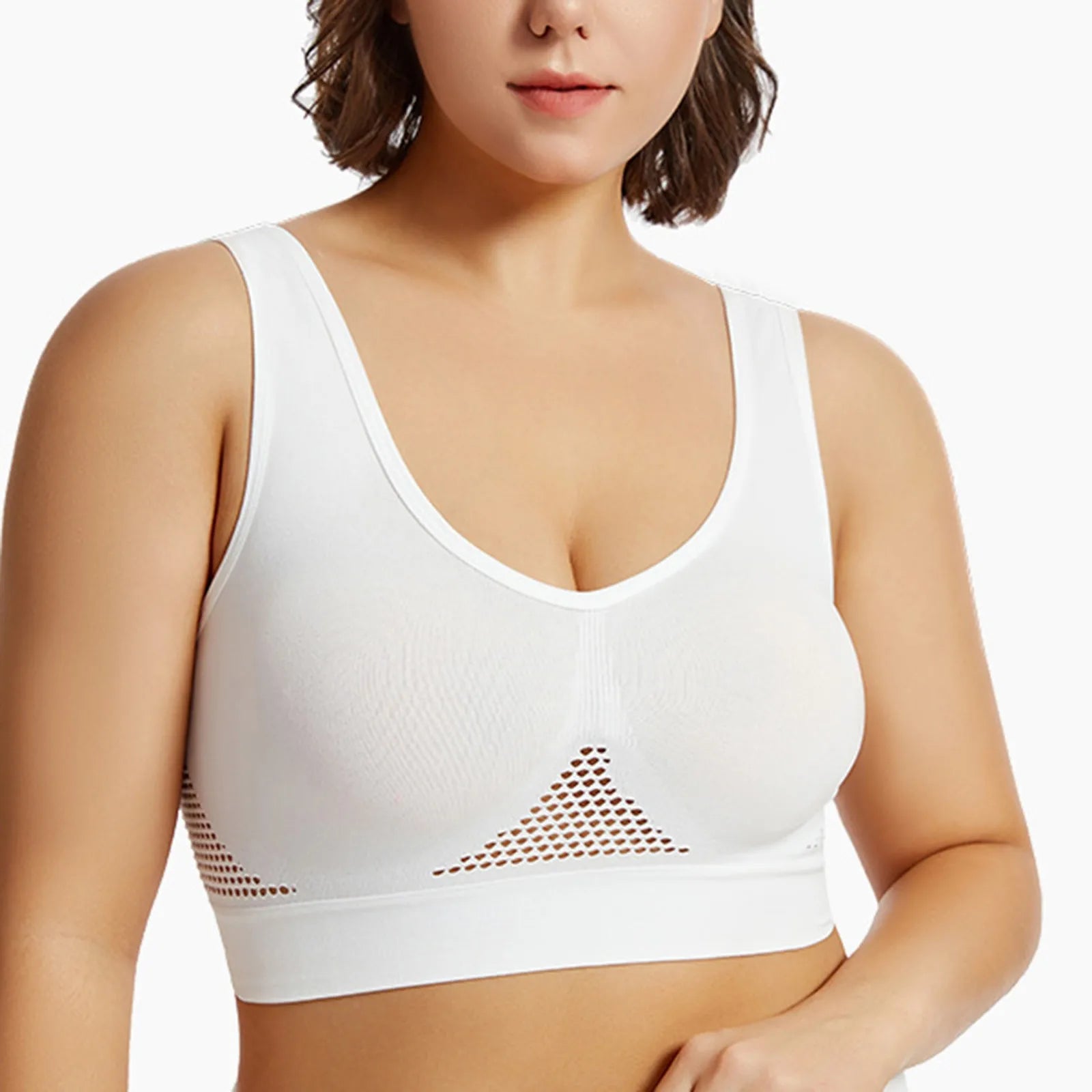 🔥 Shockproof Sports Bra – Beautiful Back Anti-Sag Fitness Top